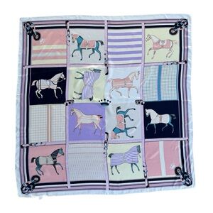 Vintage Style Horse Print Scarf